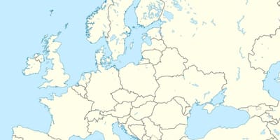 Kaart van Albanië betreffende de europese