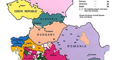 Etnische kaart van Albanië